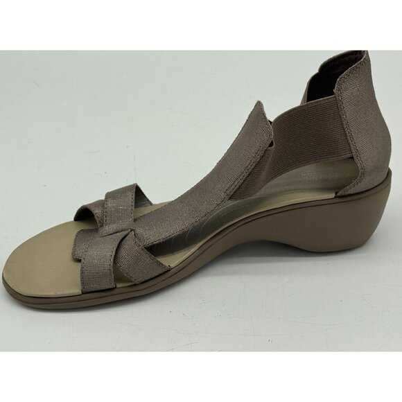 Bass Go-To Comfort Women Sandals Size 10M Taupe Open Toe Party Casual Block Heel - Picture 13 of 14